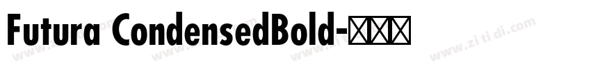 Futura CondensedBold字体转换